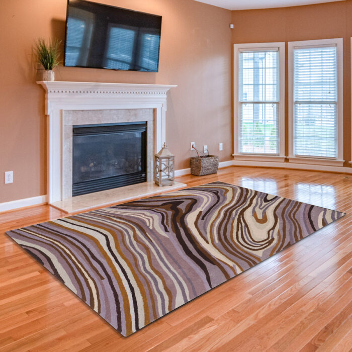 Karpet Handtuft Wool D062 Purple