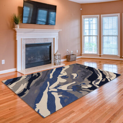 Karpet Handtuft Wool D059 Blue